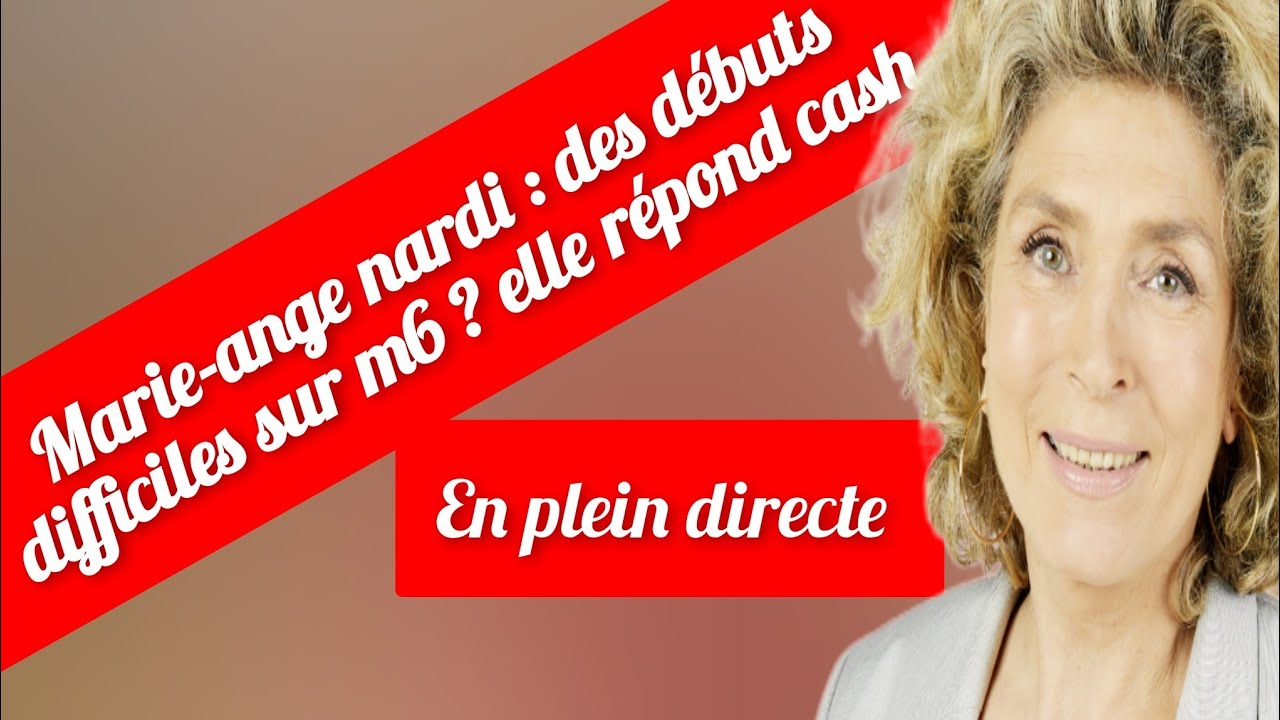 🔴 “DÉJÀ EN DIFFICULTÉ SUR M6 ? MARIE-ANGE NARDI BRISÉ LE SILENCE ET RÉPOND CASH”