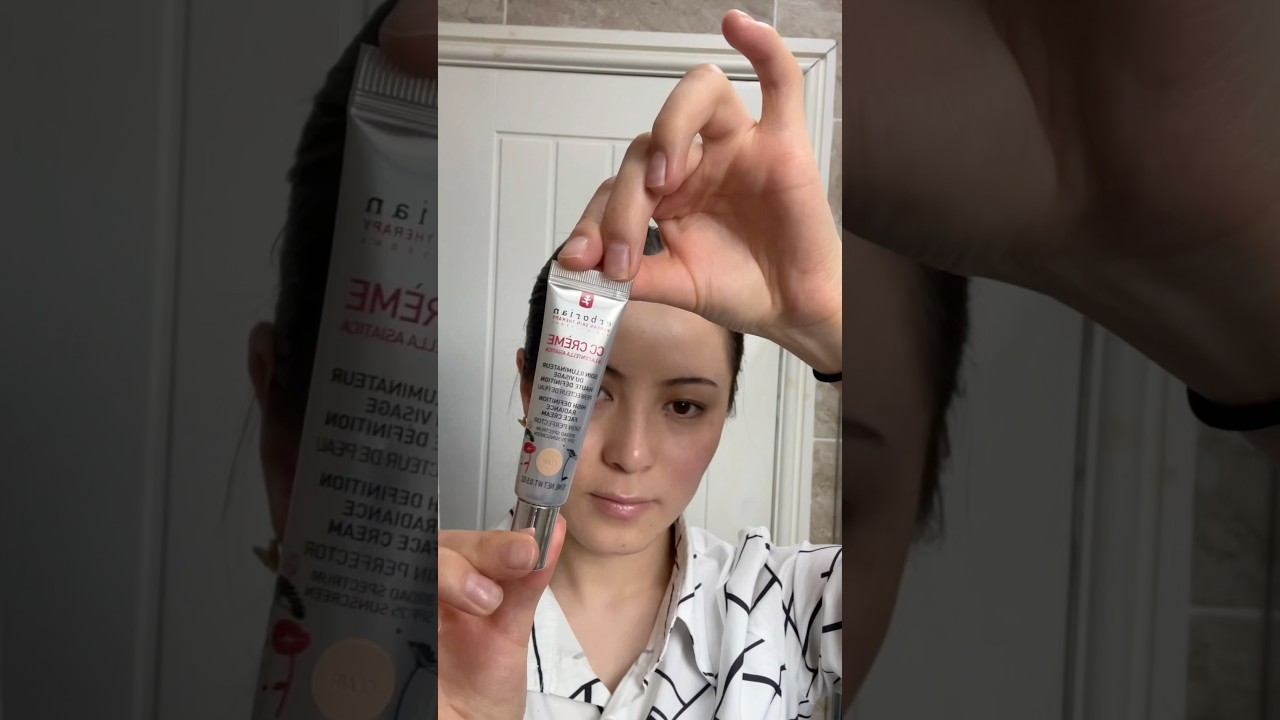 Trying Erborian CC crème ✨#makeup #erborian #cccream #trending #shorts #fyp #beauty