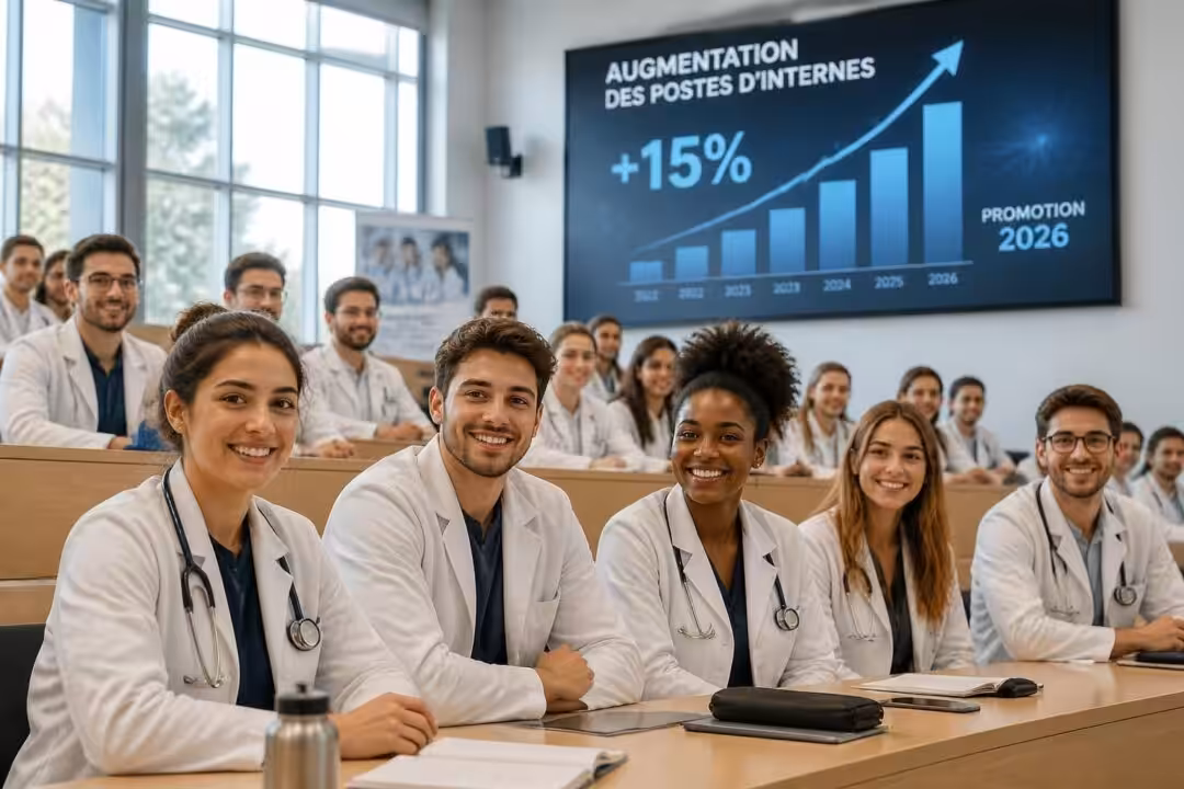 découvrez l'ouverture de 10 260 postes d'internes en médecine pour la promotion 2026, marquant une augmentation de 15 % pour former davantage de futurs médecins.