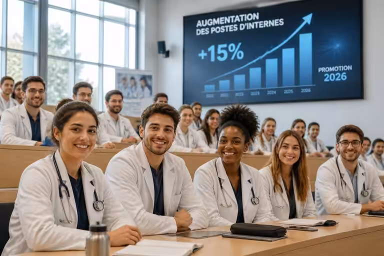 Médecine : Ouverture de 10 260 postes d’internes pour la promotion 2026, une augmentation de 15 %
