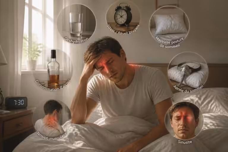 Mal de tête au réveil : 7 causes et prévention